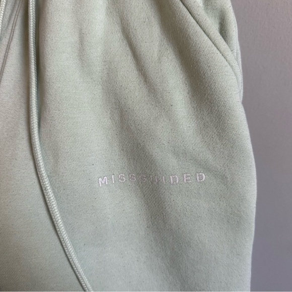 3/$20⚡️ Misguided Light Green Mint Tie Waist Jogger Sweatpants - Picture 5 of 13